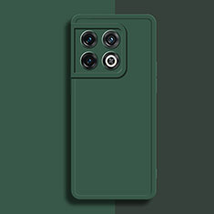 Ultra-thin Silicone Gel Soft Case 360 Degrees Cover YK1 for OnePlus 10 Pro 5G Midnight Green