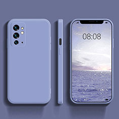 Ultra-thin Silicone Gel Soft Case 360 Degrees Cover YK1 for OnePlus 9RT 5G Lavender Gray