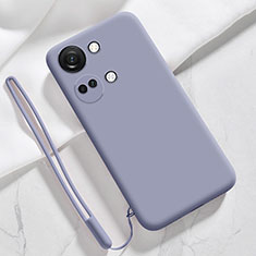 Ultra-thin Silicone Gel Soft Case 360 Degrees Cover YK1 for OnePlus Nord 3 5G Lavender Gray