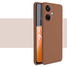 Ultra-thin Silicone Gel Soft Case 360 Degrees Cover YK1 for Oppo K11 5G Brown