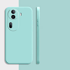 Ultra-thin Silicone Gel Soft Case 360 Degrees Cover YK1 for Oppo Reno11 Pro 5G Cyan