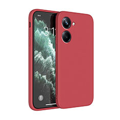 Ultra-thin Silicone Gel Soft Case 360 Degrees Cover YK1 for Realme 10 4G Red