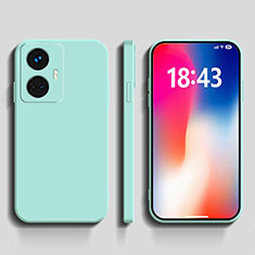Ultra-thin Silicone Gel Soft Case 360 Degrees Cover YK1 for Realme 10 Pro+ Plus 5G Cyan