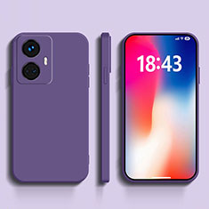 Ultra-thin Silicone Gel Soft Case 360 Degrees Cover YK1 for Realme 10 Pro+ Plus 5G Purple