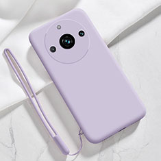 Ultra-thin Silicone Gel Soft Case 360 Degrees Cover YK1 for Realme 11 Pro 5G Clove Purple