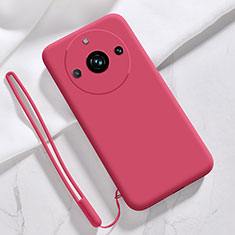 Ultra-thin Silicone Gel Soft Case 360 Degrees Cover YK1 for Realme 11 Pro+ Plus 5G Red