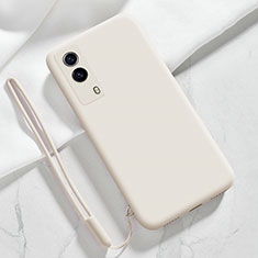 Ultra-thin Silicone Gel Soft Case 360 Degrees Cover YK1 for Vivo T1x 5G White