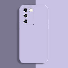 Ultra-thin Silicone Gel Soft Case 360 Degrees Cover YK1 for Vivo V27 5G Clove Purple