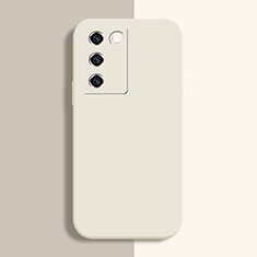 Ultra-thin Silicone Gel Soft Case 360 Degrees Cover YK1 for Vivo V27 5G White