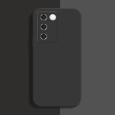 Ultra-thin Silicone Gel Soft Case 360 Degrees Cover YK1 for Vivo V27 Pro 5G Black