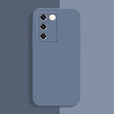 Ultra-thin Silicone Gel Soft Case 360 Degrees Cover YK1 for Vivo V27 Pro 5G Lavender Gray