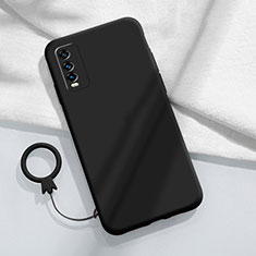 Ultra-thin Silicone Gel Soft Case 360 Degrees Cover YK1 for Vivo Y11s Black