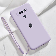 Ultra-thin Silicone Gel Soft Case 360 Degrees Cover YK1 for Xiaomi Black Shark 4S 5G Clove Purple