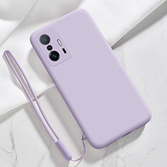 Ultra-thin Silicone Gel Soft Case 360 Degrees Cover YK1 for Xiaomi Mi 11T 5G Clove Purple