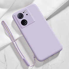 Ultra-thin Silicone Gel Soft Case 360 Degrees Cover YK1 for Xiaomi Mi 13T 5G Clove Purple