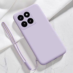 Ultra-thin Silicone Gel Soft Case 360 Degrees Cover YK1 for Xiaomi Mi 14 5G Clove Purple