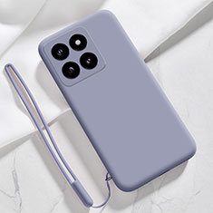 Ultra-thin Silicone Gel Soft Case 360 Degrees Cover YK1 for Xiaomi Mi 14 5G Lavender Gray
