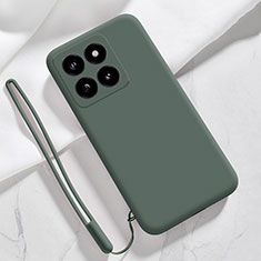 Ultra-thin Silicone Gel Soft Case 360 Degrees Cover YK1 for Xiaomi Mi 14 5G Midnight Green