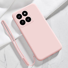 Ultra-thin Silicone Gel Soft Case 360 Degrees Cover YK1 for Xiaomi Mi 14 5G Pink