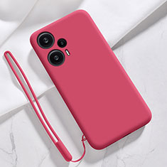 Ultra-thin Silicone Gel Soft Case 360 Degrees Cover YK1 for Xiaomi Poco F5 5G Red