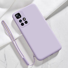 Ultra-thin Silicone Gel Soft Case 360 Degrees Cover YK1 for Xiaomi Redmi 10 (2022) Purple