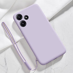 Ultra-thin Silicone Gel Soft Case 360 Degrees Cover YK1 for Xiaomi Redmi 12 5G Clove Purple