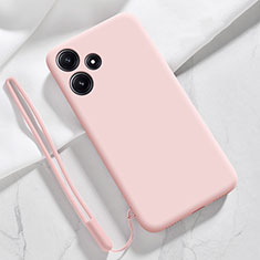 Ultra-thin Silicone Gel Soft Case 360 Degrees Cover YK1 for Xiaomi Redmi 12 5G Pink