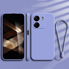 Ultra-thin Silicone Gel Soft Case 360 Degrees Cover YK1 for Xiaomi Redmi 13C Clove Purple