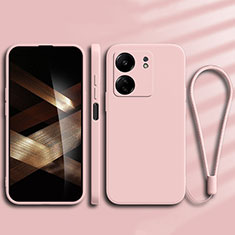 Ultra-thin Silicone Gel Soft Case 360 Degrees Cover YK1 for Xiaomi Redmi 13C Rose Gold