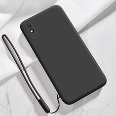 Ultra-thin Silicone Gel Soft Case 360 Degrees Cover YK1 for Xiaomi Redmi 9AT Black