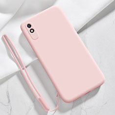 Ultra-thin Silicone Gel Soft Case 360 Degrees Cover YK1 for Xiaomi Redmi 9i Pink