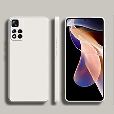 Ultra-thin Silicone Gel Soft Case 360 Degrees Cover YK1 for Xiaomi Redmi Note 11 Pro+ Plus 5G White
