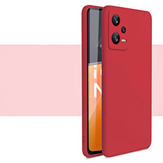 Ultra-thin Silicone Gel Soft Case 360 Degrees Cover YK1 for Xiaomi Redmi Note 12 5G Red