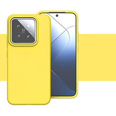Ultra-thin Silicone Gel Soft Case 360 Degrees Cover YK2 for Xiaomi Mi 14 5G Yellow