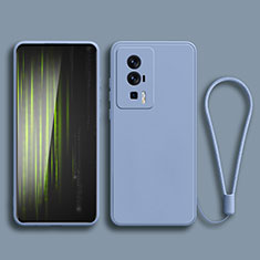 Ultra-thin Silicone Gel Soft Case 360 Degrees Cover YK2 for Xiaomi Poco F5 Pro 5G Lavender Gray