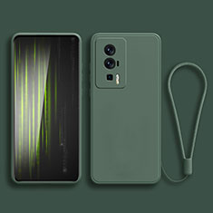 Ultra-thin Silicone Gel Soft Case 360 Degrees Cover YK2 for Xiaomi Poco F5 Pro 5G Midnight Green