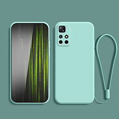 Ultra-thin Silicone Gel Soft Case 360 Degrees Cover YK2 for Xiaomi Redmi Note 11S 5G Cyan