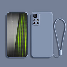Ultra-thin Silicone Gel Soft Case 360 Degrees Cover YK2 for Xiaomi Redmi Note 11S 5G Lavender Gray