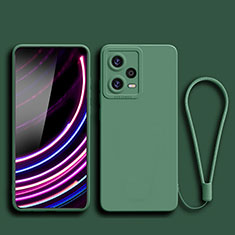 Ultra-thin Silicone Gel Soft Case 360 Degrees Cover YK2 for Xiaomi Redmi Note 12 5G Midnight Green