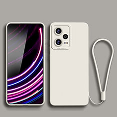 Ultra-thin Silicone Gel Soft Case 360 Degrees Cover YK2 for Xiaomi Redmi Note 12 Pro 5G White
