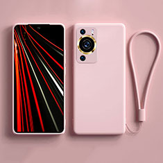 Ultra-thin Silicone Gel Soft Case 360 Degrees Cover YK3 for Huawei P60 Pink
