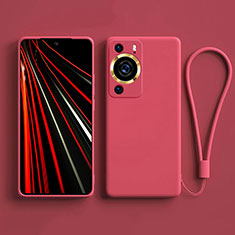 Ultra-thin Silicone Gel Soft Case 360 Degrees Cover YK3 for Huawei P60 Pro Hot Pink