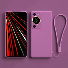 Ultra-thin Silicone Gel Soft Case 360 Degrees Cover YK3 for Huawei P60 Pro Purple