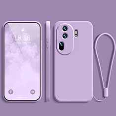Ultra-thin Silicone Gel Soft Case 360 Degrees Cover YK3 for Oppo Reno11 Pro 5G Clove Purple