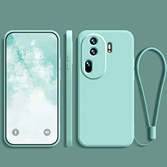 Ultra-thin Silicone Gel Soft Case 360 Degrees Cover YK3 for Oppo Reno11 Pro 5G Cyan