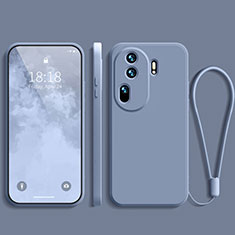 Ultra-thin Silicone Gel Soft Case 360 Degrees Cover YK3 for Oppo Reno11 Pro 5G Lavender Gray
