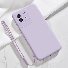 Ultra-thin Silicone Gel Soft Case 360 Degrees Cover YK3 for Vivo iQOO Neo6 5G Clove Purple