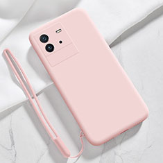 Ultra-thin Silicone Gel Soft Case 360 Degrees Cover YK3 for Vivo iQOO Neo6 5G Pink