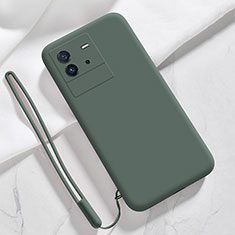 Ultra-thin Silicone Gel Soft Case 360 Degrees Cover YK3 for Vivo iQOO Neo6 SE 5G Midnight Green