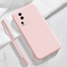 Ultra-thin Silicone Gel Soft Case 360 Degrees Cover YK3 for Vivo iQOO Neo7 5G Pink